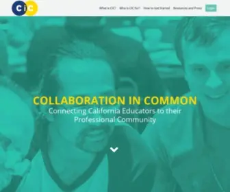 Collaborationincommon.org(Connecting educators to their best resources) Screenshot