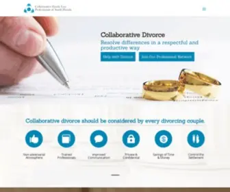 Collaborativefamilylawfl.com(Collaborative Family Law Professionals of South Florida) Screenshot
