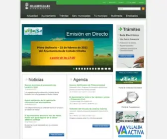 Colladovillalba.es(Ayuntamiento de Collado Villalba) Screenshot