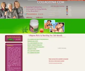 Collageena.com(Collagen supplement) Screenshot