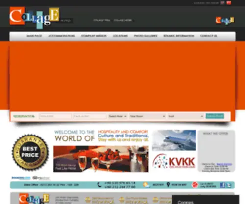 Collagehotels.com(Collage Hotels) Screenshot