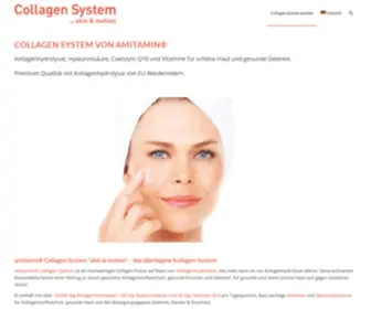 Collagen-SYstem.com(Amitamin® collagen system) Screenshot