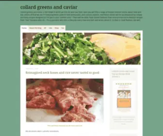 Collardgreensandcaviar.com(Collard greens and caviar) Screenshot