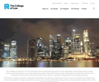 Collaw.com(The College of Law Asia) Screenshot