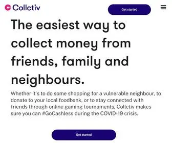 Collctiv.com(Group fund anything you love simply and socially) Screenshot