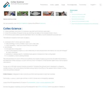 Collec-Science.org(Stockez et retrouvez vos échantillons) Screenshot