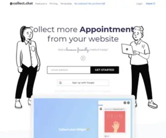 Collect.chat(The Simple & Beautiful Chatbot for Your Website) Screenshot