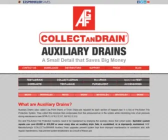 Collectandrain.com(AGF COLLECTanDRAIN Auxiliary Drains) Screenshot