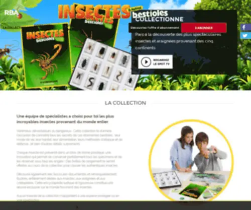 Collection-Insectes.fr(Collection Insectes RBA) Screenshot