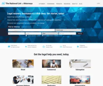 Collectionattorney.com(The National List of Attorneys) Screenshot