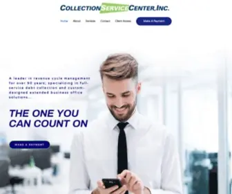 Collectionservicecenter.com(The One You Can Count On) Screenshot