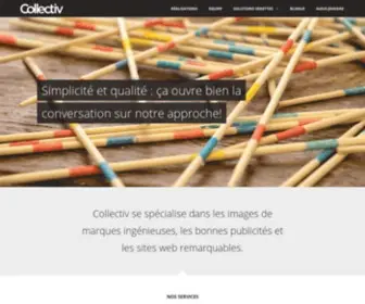 Collectiv.ca(Agence de publicité à Québec) Screenshot