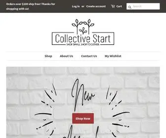 Collectivestart.com(Shop Small. Shop Together. Collective Start) Screenshot