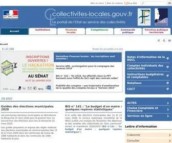 Collectivites-Locales.gouv.fr(Accueil) Screenshot