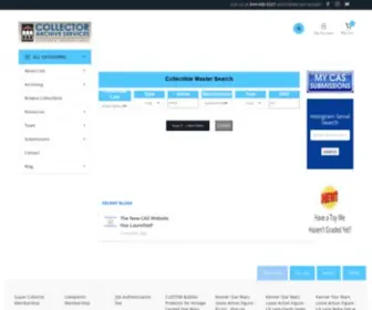 Collectorarchive.com(Collector Archive Services) Screenshot