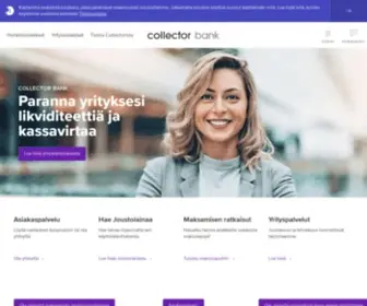 Collector.fi(Collector Bank on rahoitusratkaisuja henkilö) Screenshot