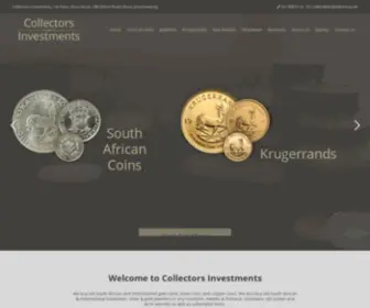 Collectorsinvestments.com(Purchasing collectables Coins) Screenshot