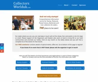 CollectorsWorlduk.com(Stamp and Fair Show) Screenshot