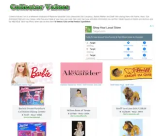 Collectorvalues.com(Reference Database for Barbie) Screenshot