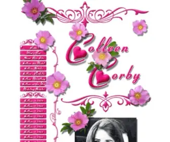 Colleencorby.net(A site devoted to that supermodel of the sixties and seventies) Screenshot