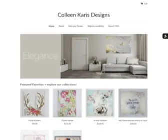 Colleenkarisdesigns.com(Colleen Karis Designs artwork) Screenshot