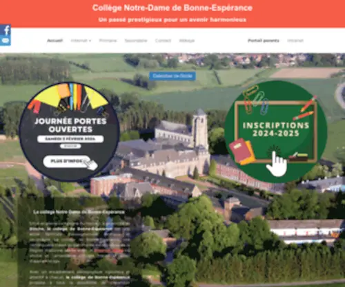 College-Bonne-Esperance.be(Collège de Bonne) Screenshot