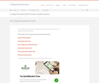 College-Placement-Test.com(College Placement Test I Practice Tests I Study Guides) Screenshot