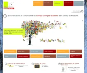College-Santeny-Marolles.fr(Collège) Screenshot