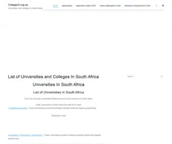 College24.co.za(College 24) Screenshot