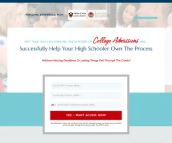 Collegeadmissionscalm.com(College Admissions CALM) Screenshot