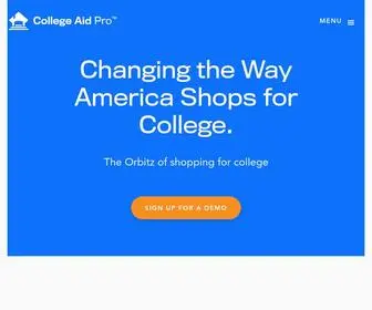 Collegeaidpro.com(Changing the Way America Shops for College) Screenshot