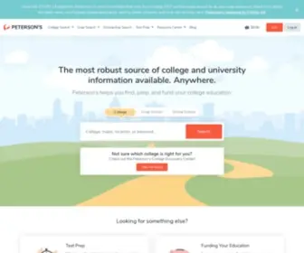 Collegeanduniversity.net(College & University Information) Screenshot