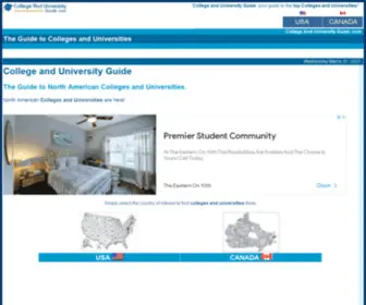 Collegeanduniversityguide.com(College and University Guide) Screenshot