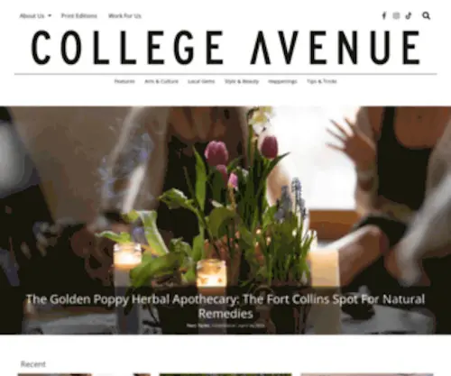 Collegeavemag.com(College Avenue) Screenshot