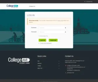 Collegeaveservicing.com(College Ave Student Loans) Screenshot