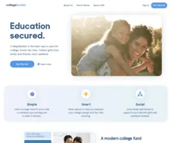 Collegebacker.com(The Modern College Fund) Screenshot
