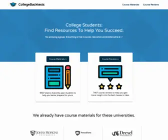 Collegebacktests.com(Collegebacktests) Screenshot