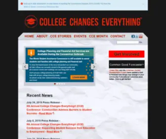 Collegechangeseverything.org(College Changes Everything) Screenshot
