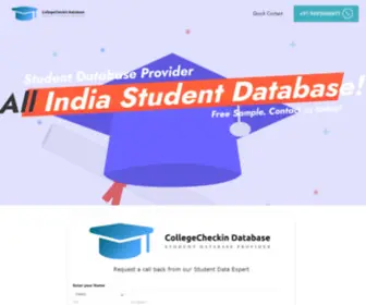Collegecheckin.org(CollegeCheckin Student Database) Screenshot