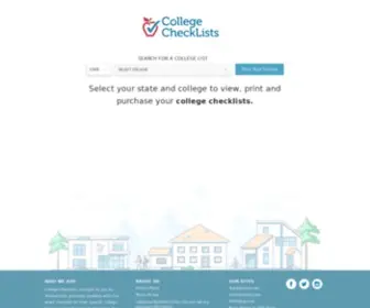 Collegechecklists.com(College Checklist Finder) Screenshot