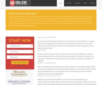 Collegedegreesearch.net(College Degree Search) Screenshot