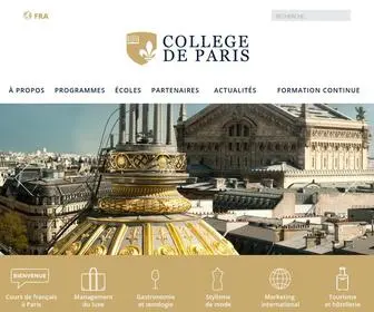 Collegedeparis.fr(Arts décos) Screenshot