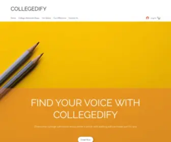 Collegedify.com(Admissions Essay Editing) Screenshot