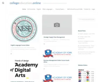 Collegeeducation.online(Online Education for International Students) Screenshot