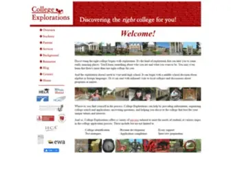 Collegeexplorations.com(College Explorations) Screenshot