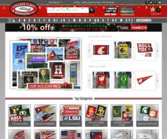 Collegeflagsandbanners.com(College Flags and Banners) Screenshot