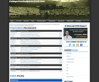 Collegefootballpicksfree.com(College Football Picks Free) Screenshot