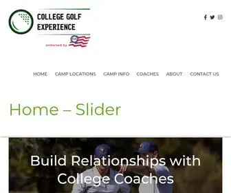 Collegegolfx.com(Gain College Golf Experience thru Camps) Screenshot