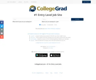 Collegegrad.biz(CollegeGrad #1 Entry Level Jobs and Internships for College Students and Grads) Screenshot