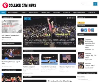 Collegegymnews.com(College Gym News is your place for everything you need to know about collegiate gymnastics) Screenshot